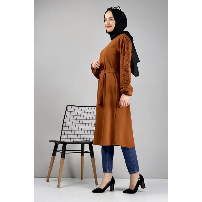 Moda Çizgi Desenli Tunik