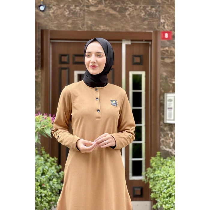 Moda Çizgi Desenli Tunik