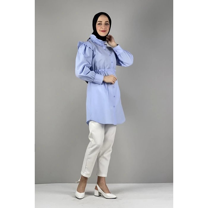 Moda Çizgi Desenli Tunik