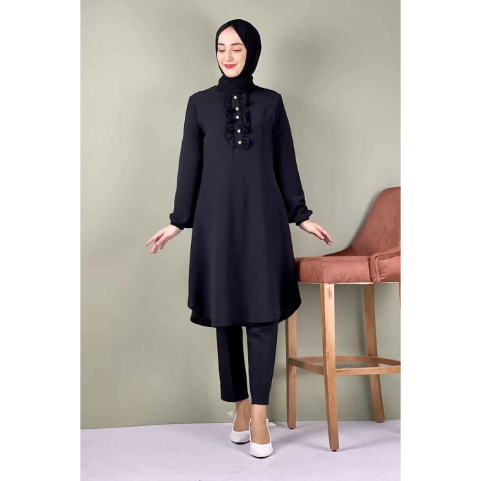 Moda Çizgi Desenli Tunik