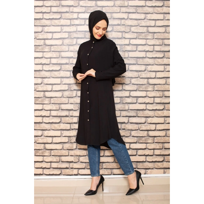 Moda Çizgi Desenli Tunik