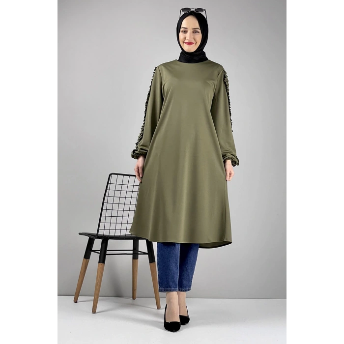 Moda Çizgi Desenli Tunik