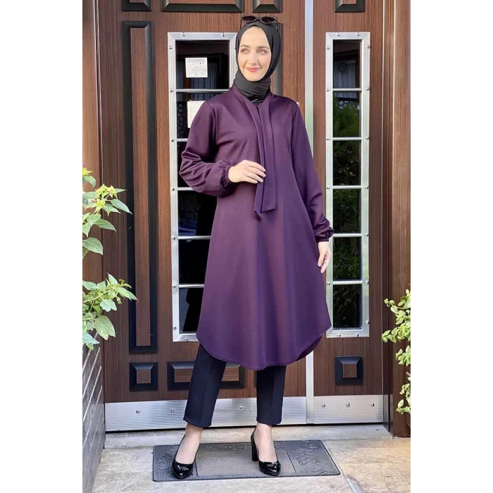 Moda Çizgi Desenli Tunik