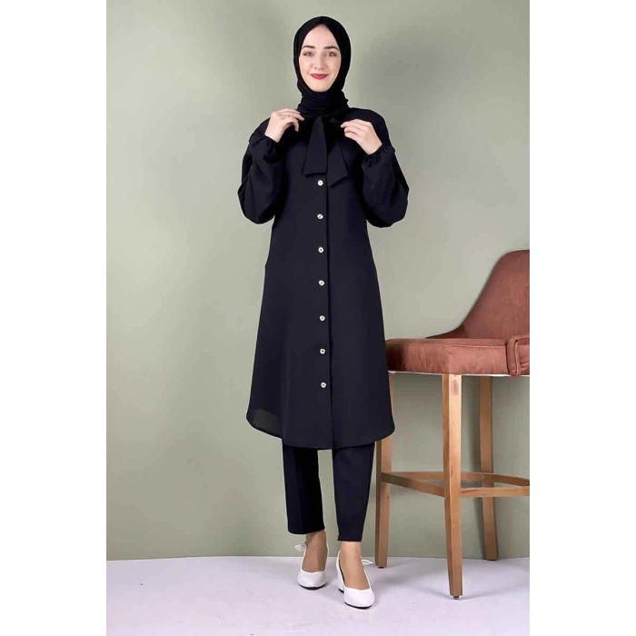 Moda Çizgi Desenli Tunik