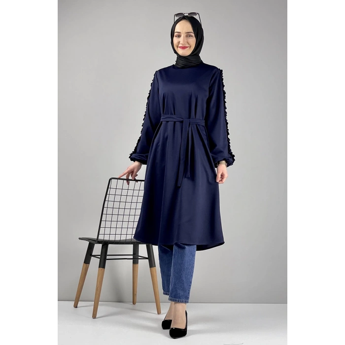 Moda Çizgi Desenli Tunik