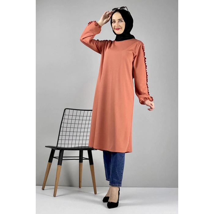 Moda Çizgi Desenli Tunik