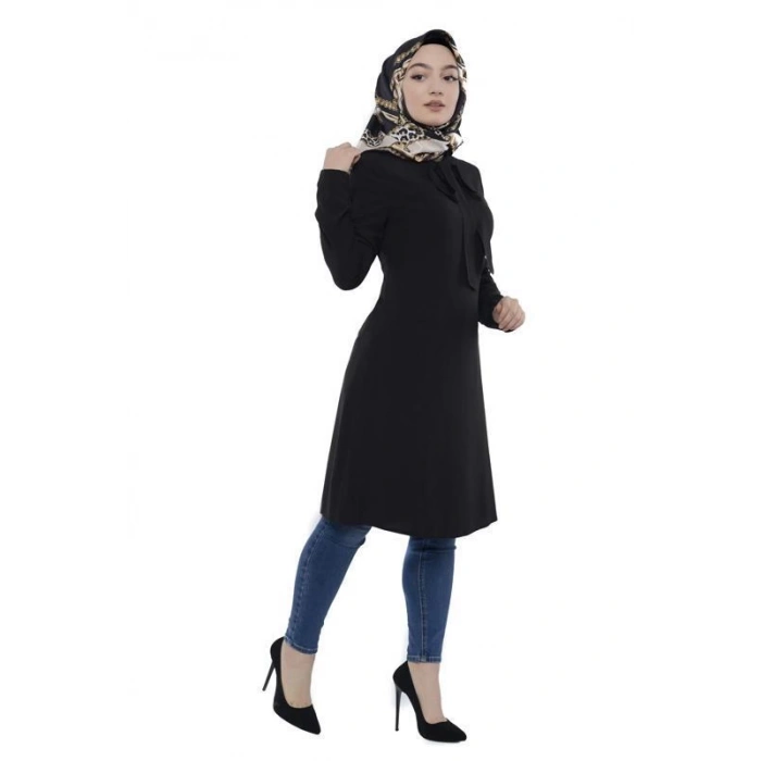 Moda Çizgi Desenli Tunik