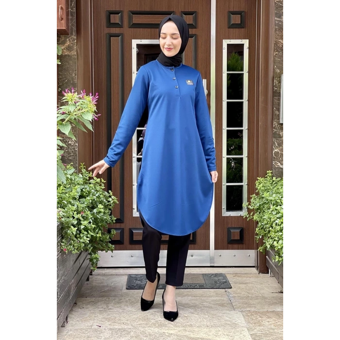 Moda Çizgi Desenli Tunik