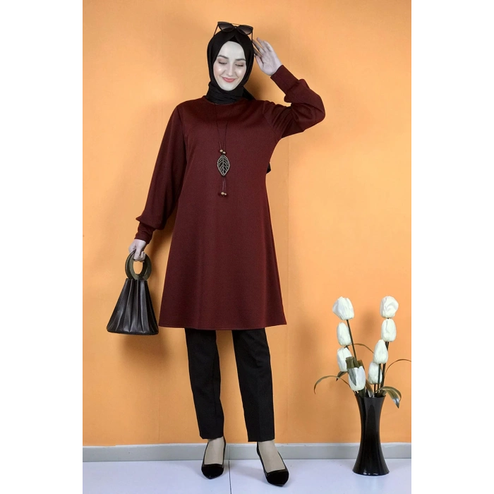 Moda Çizgi Desenli Tunik