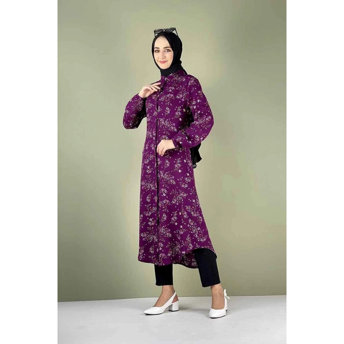 Moda Çizgi Desenli Tunik