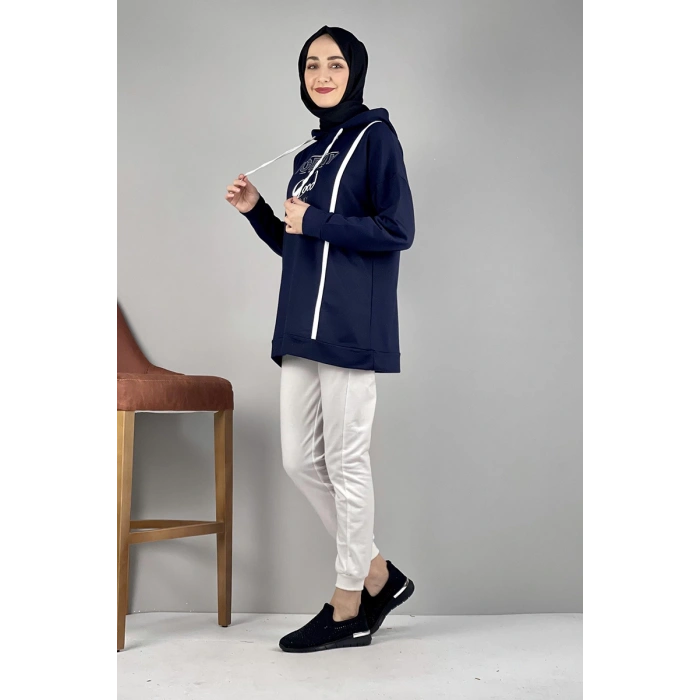 Moda Çizgi Desenli Tunik