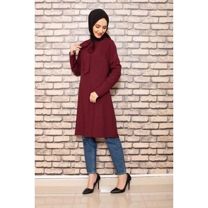 Moda Çizgi Desenli Tunik