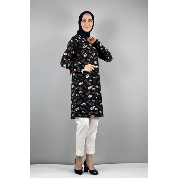 Moda Çizgi Desenli Tunik