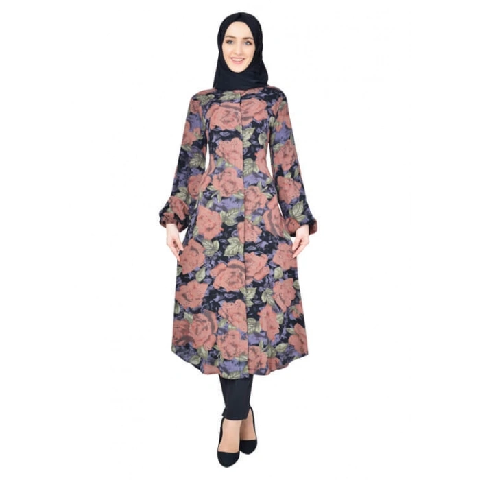 Moda Çizgi Desenli Tunik