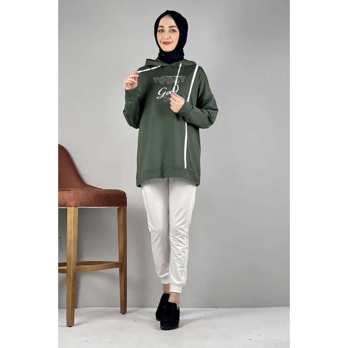 Moda Çizgi Desenli Tunik