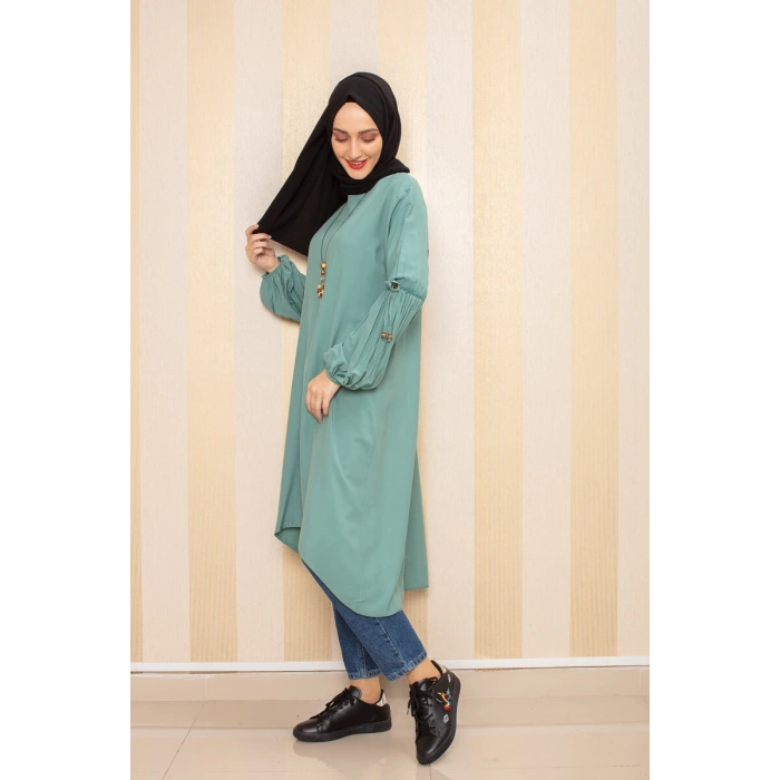 Moda Çizgi Desenli Tunik