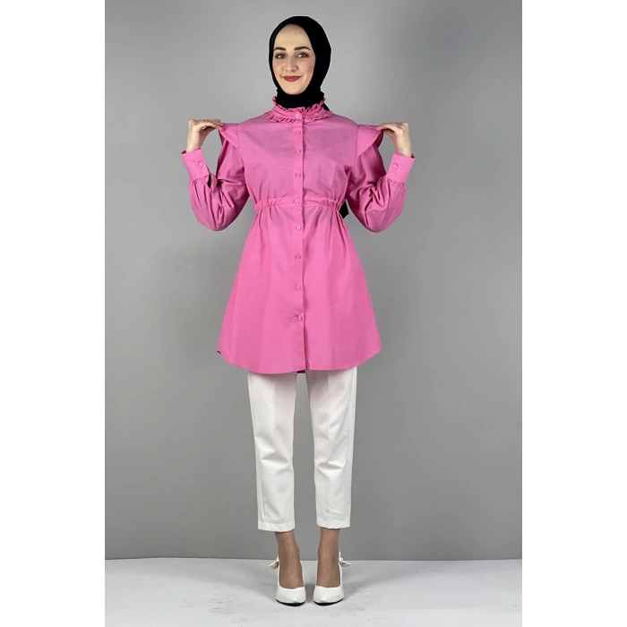 Moda Çizgi Desenli Tunik