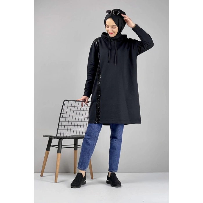 Moda Çizgi Desenli Tunik