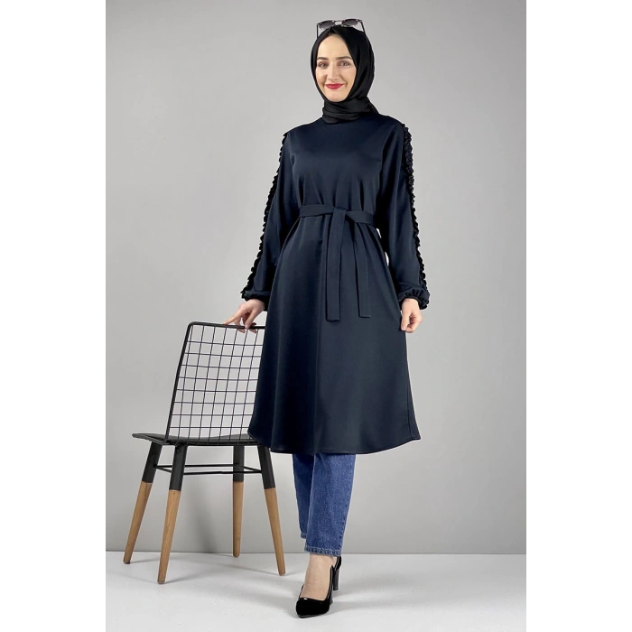 Moda Çizgi Desenli Tunik