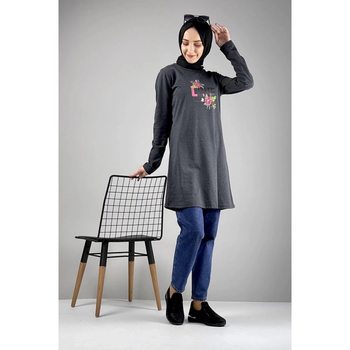 Moda Çizgi Desenli Tunik