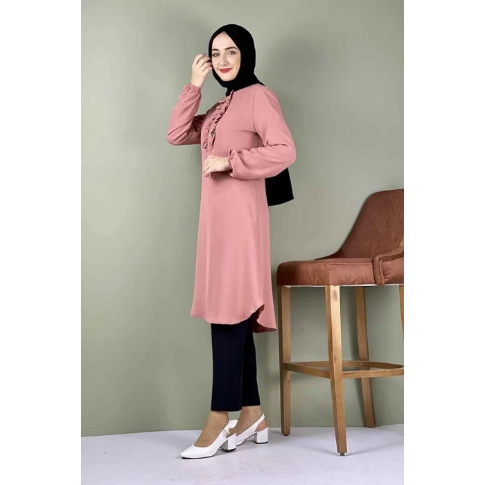 Moda Çizgi Desenli Tunik