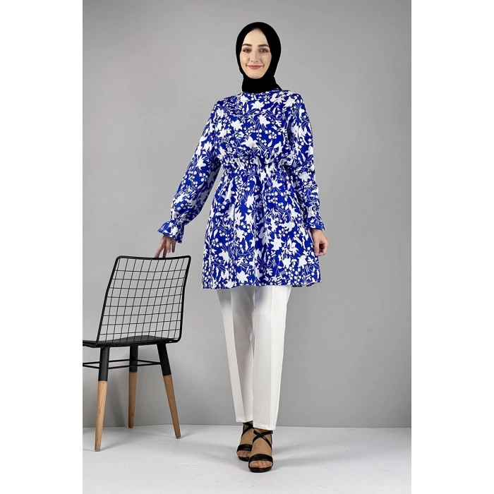 Moda Çizgi Desenli Tunik