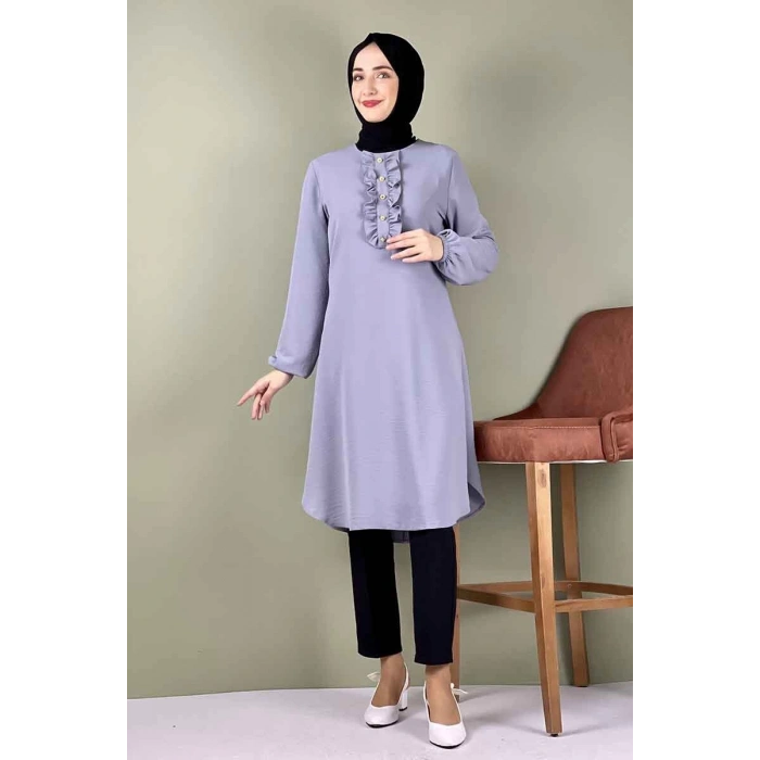 Moda Çizgi Desenli Tunik