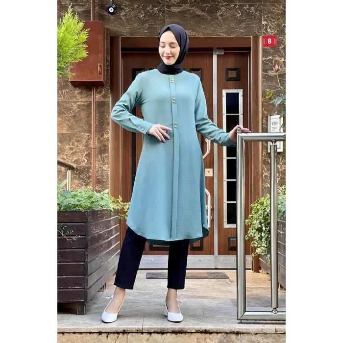 Moda Çizgi Desenli Tunik