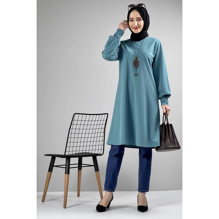 Moda Çizgi Desenli Tunik