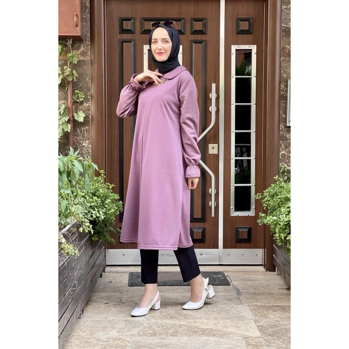 Moda Çizgi Desenli Tunik