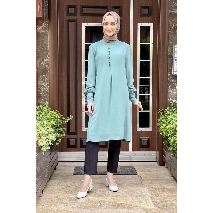 Moda Çizgi Desenli Tunik