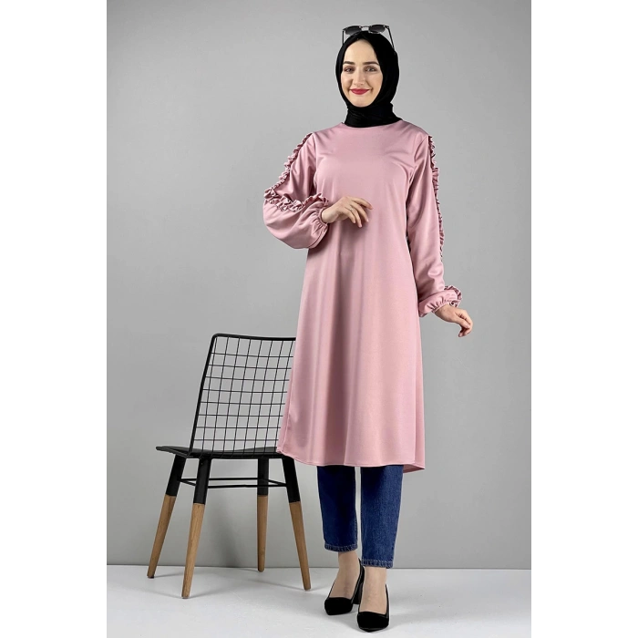 Moda Çizgi Desenli Tunik