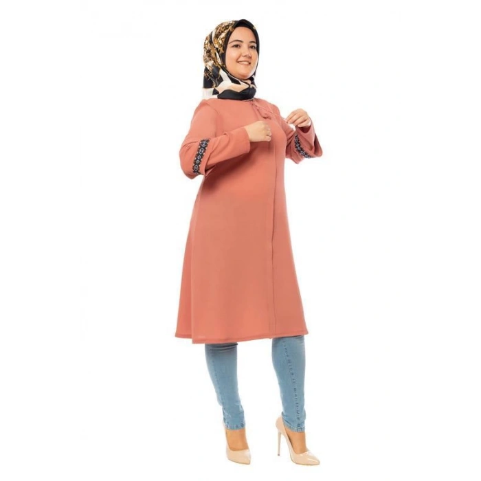 Moda Çizgi Desenli Tunik