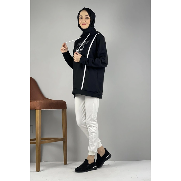 Moda Çizgi Desenli Tunik