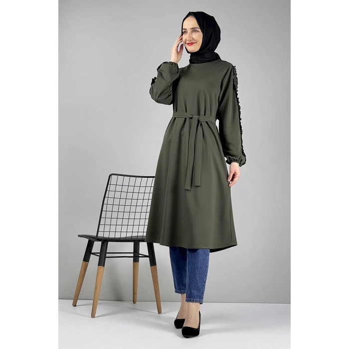 Moda Çizgi Desenli Tunik