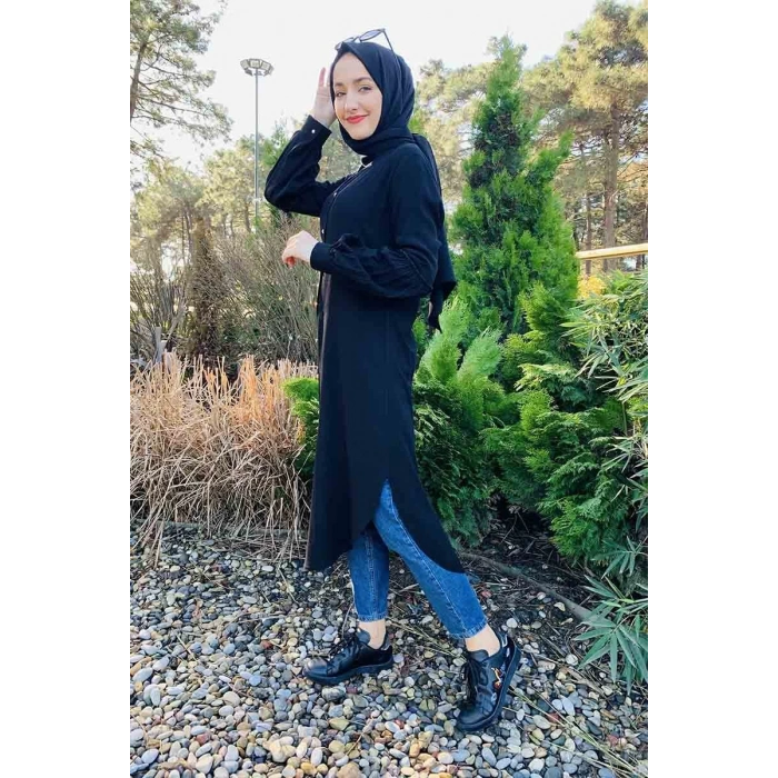 Moda Çizgi Desenli Tunik