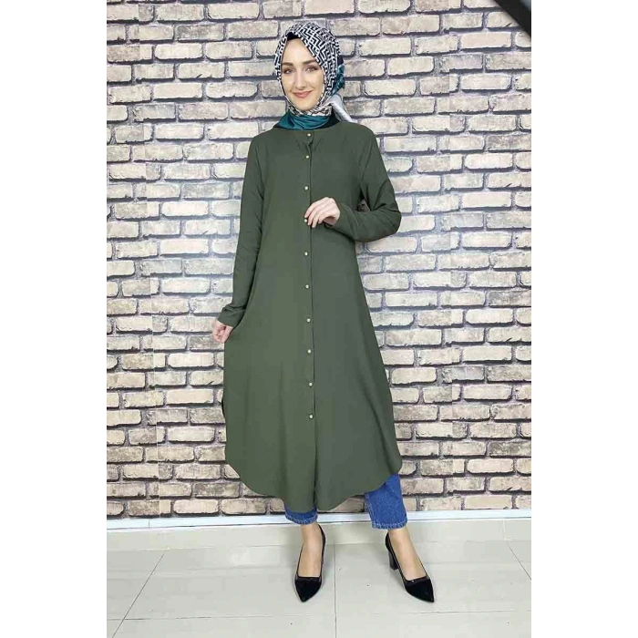 Moda Çizgi Desenli Tunik