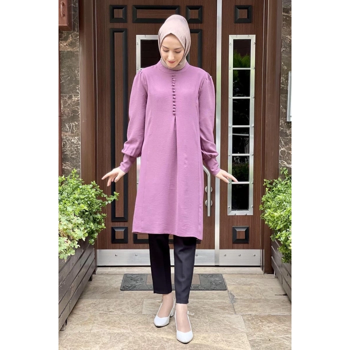 Moda Çizgi Desenli Tunik