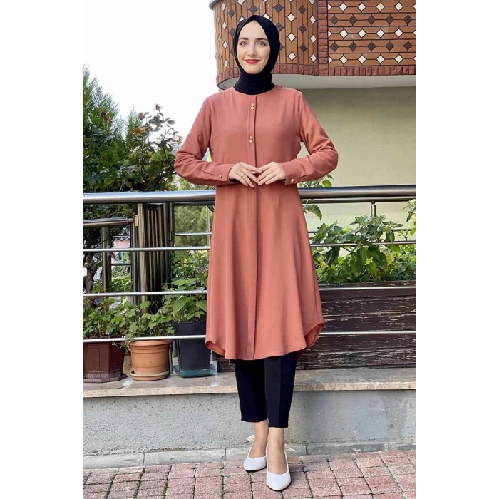 Moda Çizgi Desenli Tunik