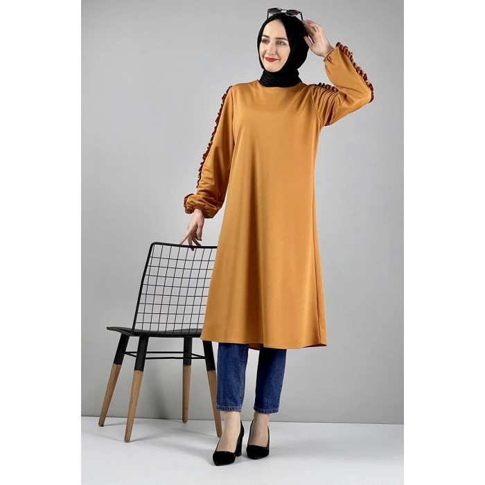 Moda Çizgi Desenli Tunik