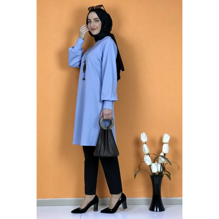 Moda Çizgi Desenli Tunik