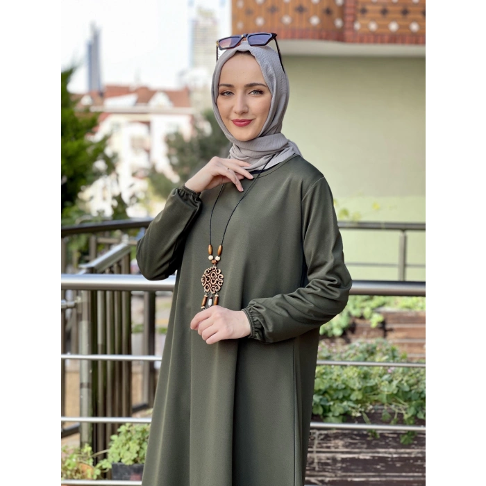 Moda Çizgi Desenli Tunik