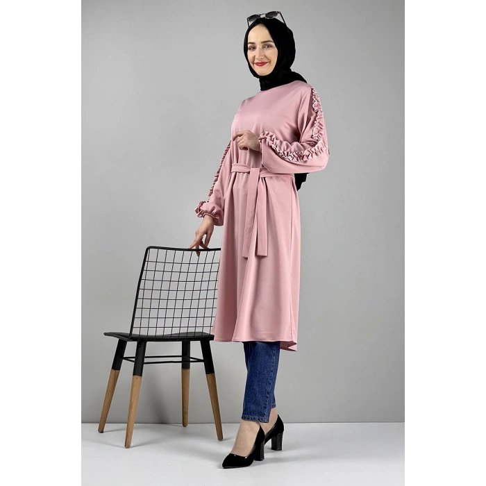 Moda Çizgi Desenli Tunik