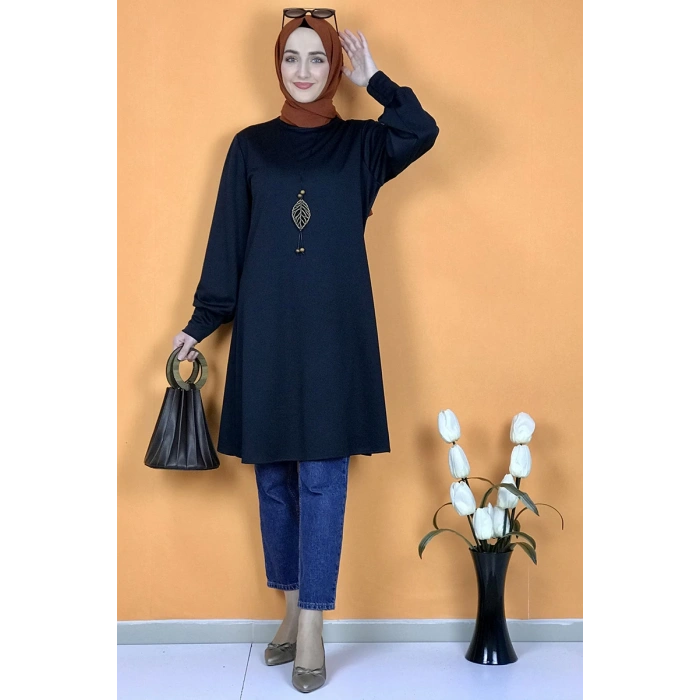 Moda Çizgi Desenli Tunik