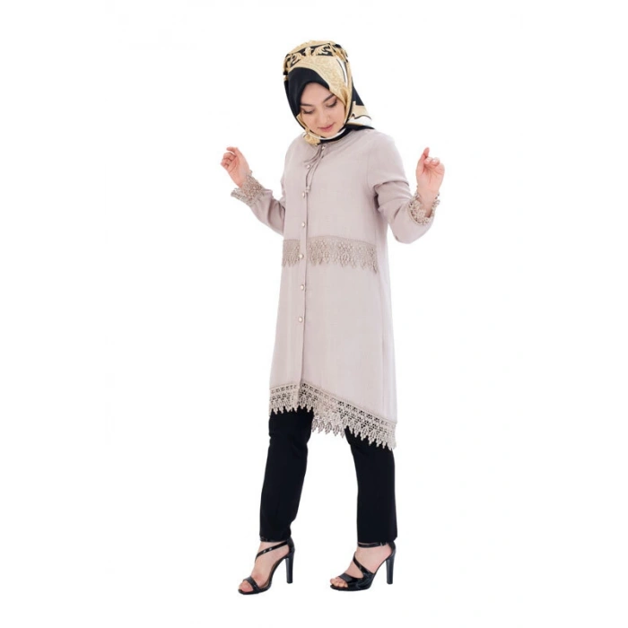 Moda Çizgi Desenli Tunik