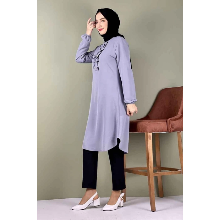 Moda Çizgi Desenli Tunik