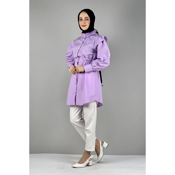 Moda Çizgi Desenli Tunik