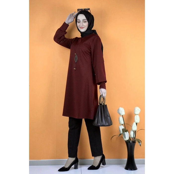 Moda Çizgi Desenli Tunik