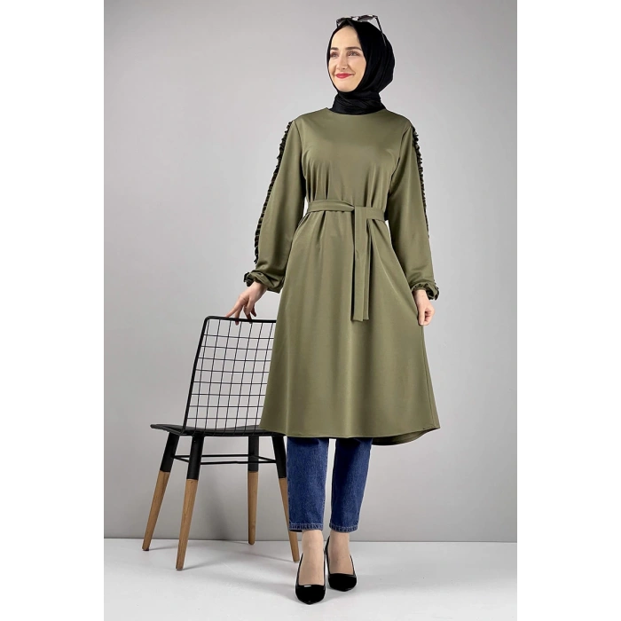 Moda Çizgi Desenli Tunik