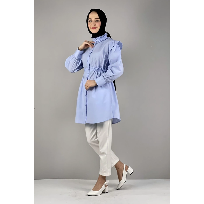 Moda Çizgi Desenli Tunik